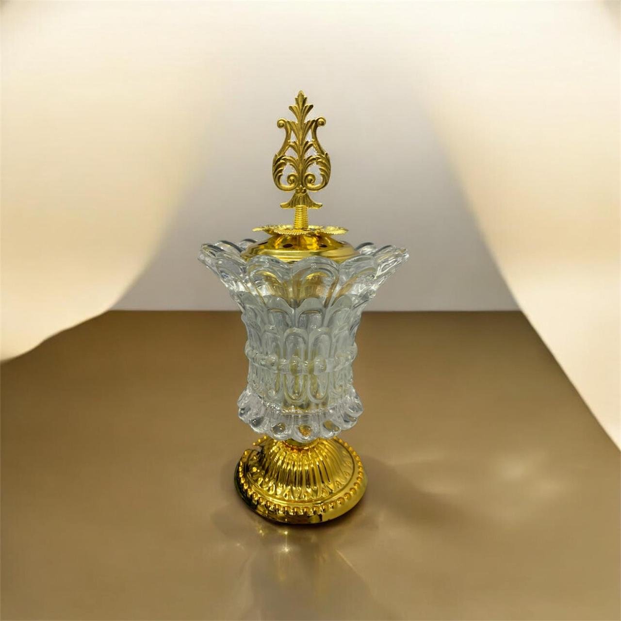 Glas Bakhoor Burner White Color - Electric Burner - Image 4