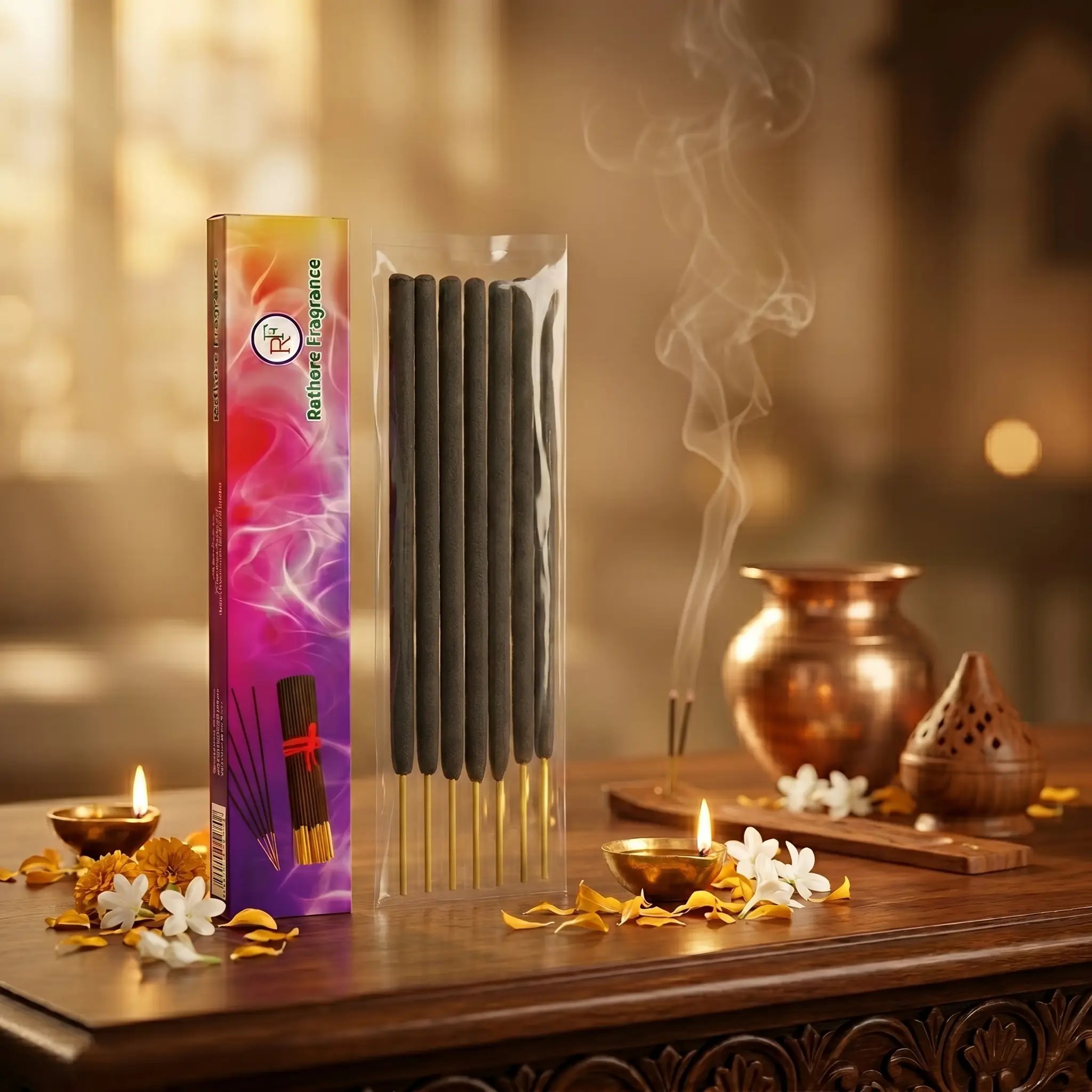 Sandal Agarbatti (90 Mints Burn) - Image 2