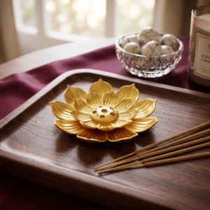 Golden 6 Hole Agarbattti stand